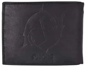 Pisces Zodiac Sign Bifold Trifold Genuine Leather Men's Wallets
