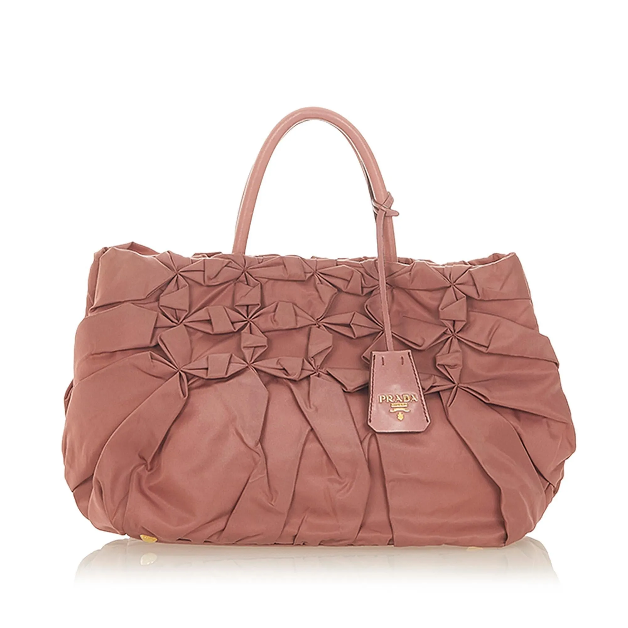 Prada Gathered Tessuto Tote Bag (SHG-20305)
