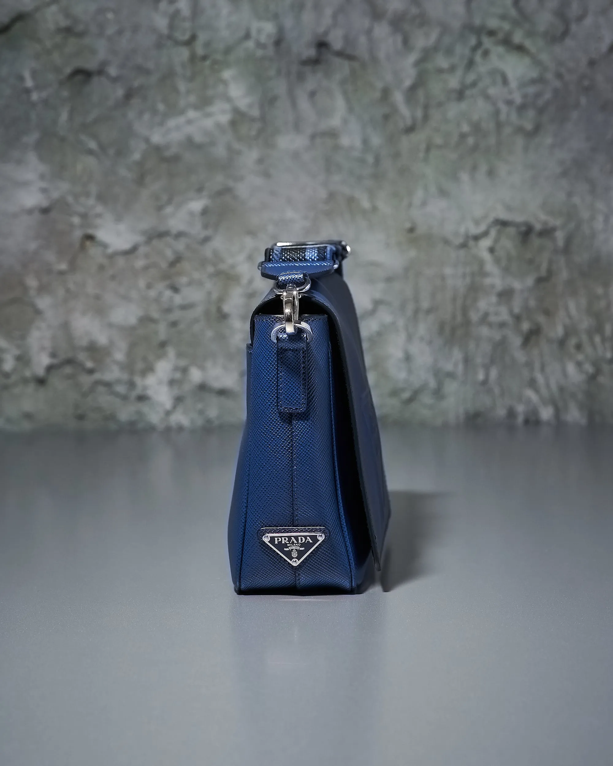Prada Logo-embossed Saffiano leather bag