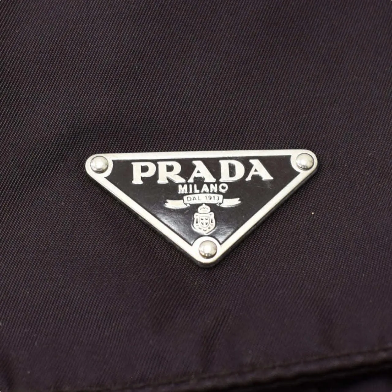 Prada Pocono Taste nylon leather Burgundy Bordeaux Large shoulder bag