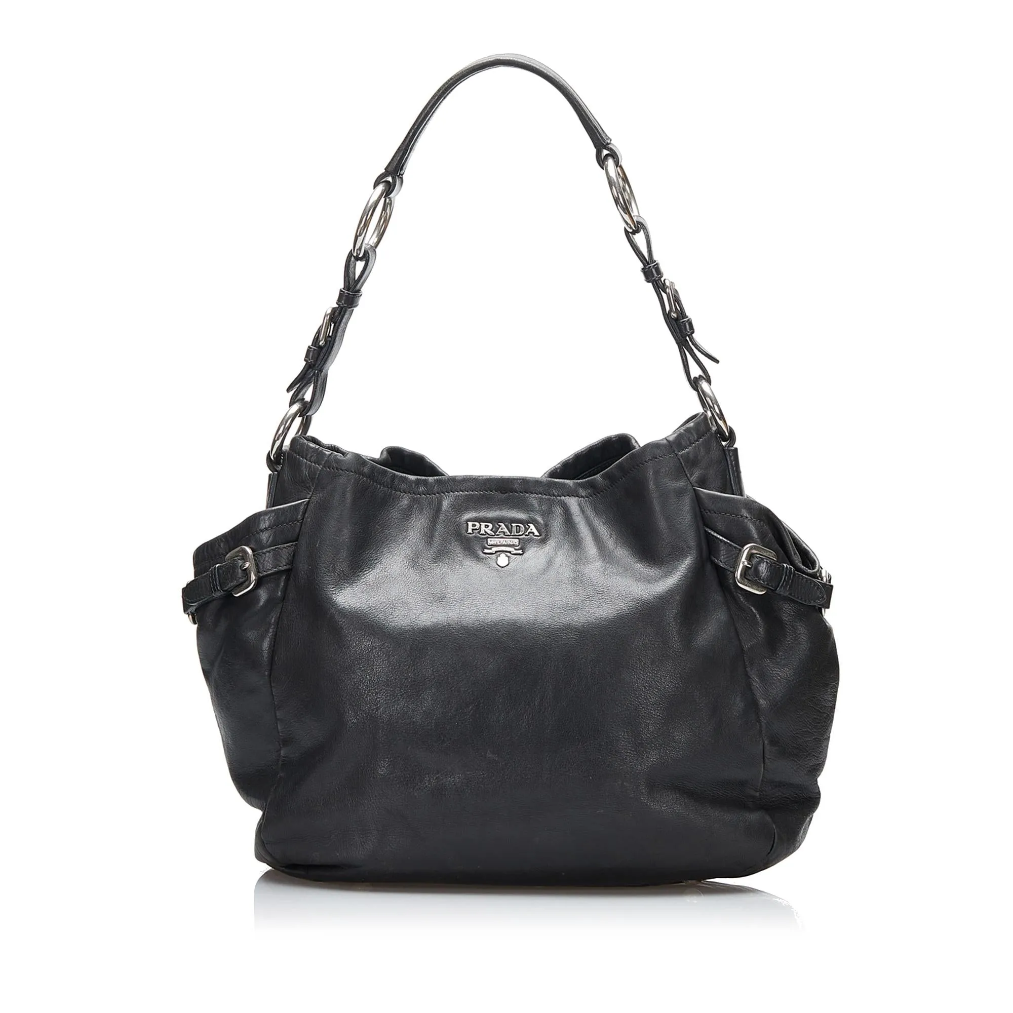 Prada Soft Calf Side Pocket Shoulder Bag (SHG-ZwCuzX)