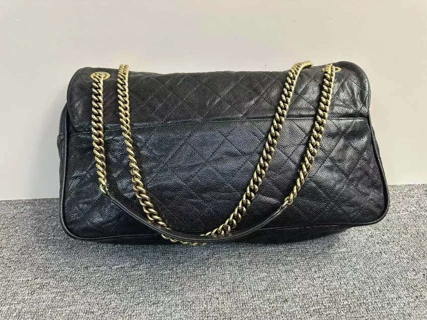 Preloved Chanel Classic Black Quilted Shoulder Bag
