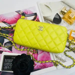 Preloved Chanel WOC Yellow 101285