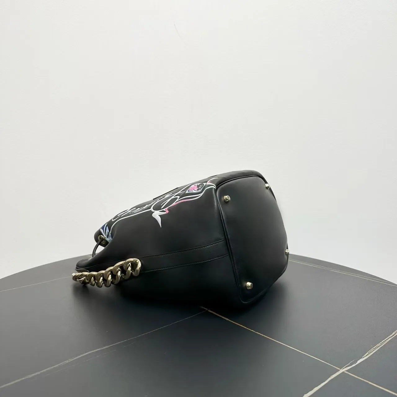 Preloved Dior Bucket Bag Black Tote