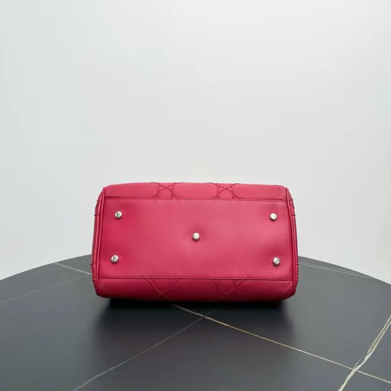Preloved Dior Lady Dior Red Two-Way Bag – Iconic Style & Elegance