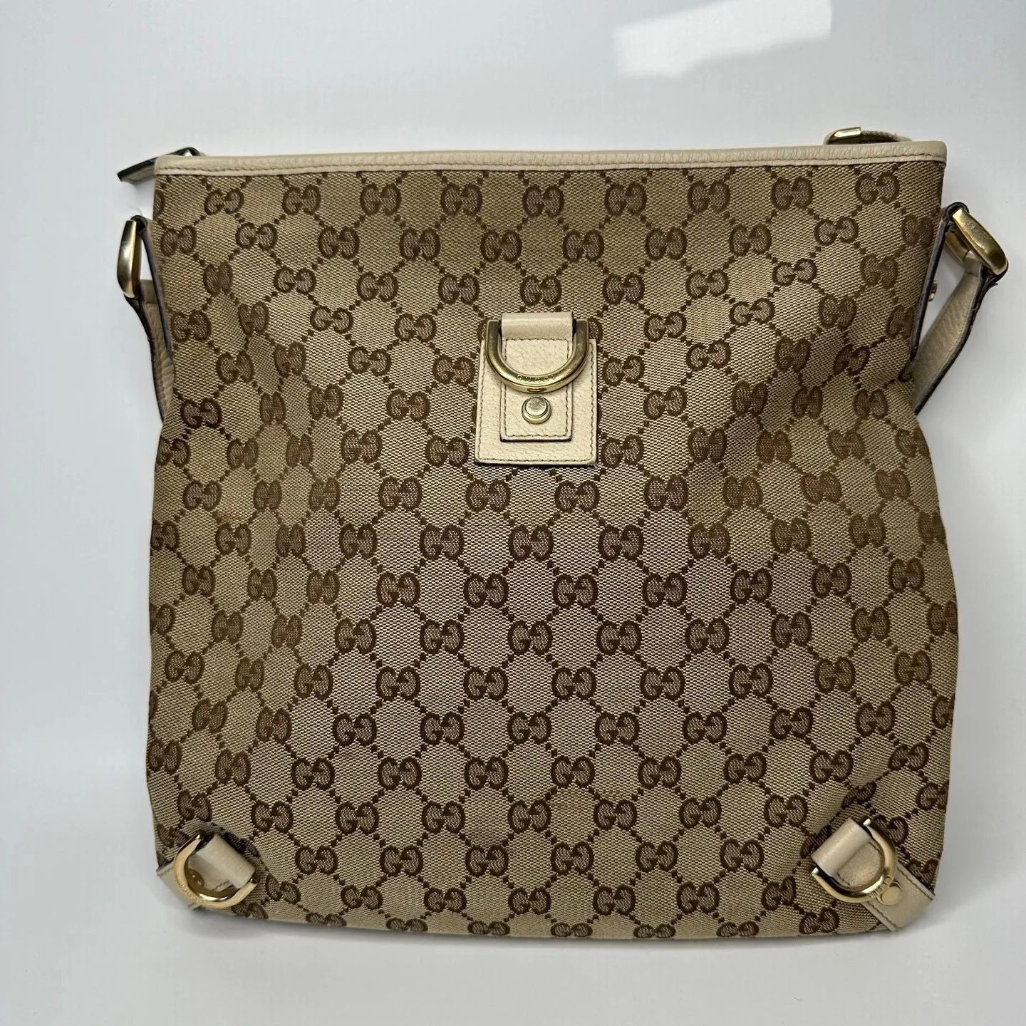 Preloved GUCCI Monogram Abbey Messenger Bag -NG102763