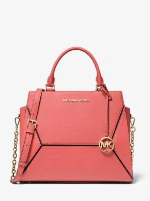 Prism Large Saffiano Leather Satchel