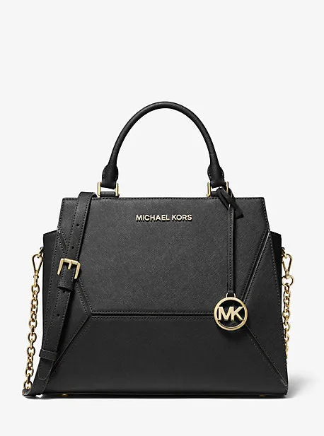 Prism Large Saffiano Leather Satchel