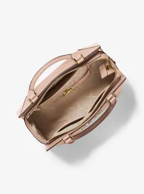 Prism Large Saffiano Leather Satchel