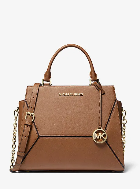 Prism Large Saffiano Leather Satchel