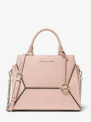 Prism Large Saffiano Leather Satchel