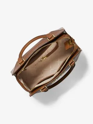 Prism Large Saffiano Leather Satchel