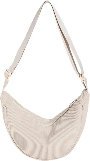 Quilted Crossbody Bags for Women Crossbody Purses and Handbags Lightweight Pocketbook Temperament Clutch Purse(Beige)