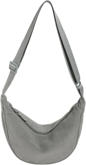Quilted Crossbody Bags for Women Crossbody Purses and Handbags Lightweight Pocketbook Temperament Clutch Purse(Grey)