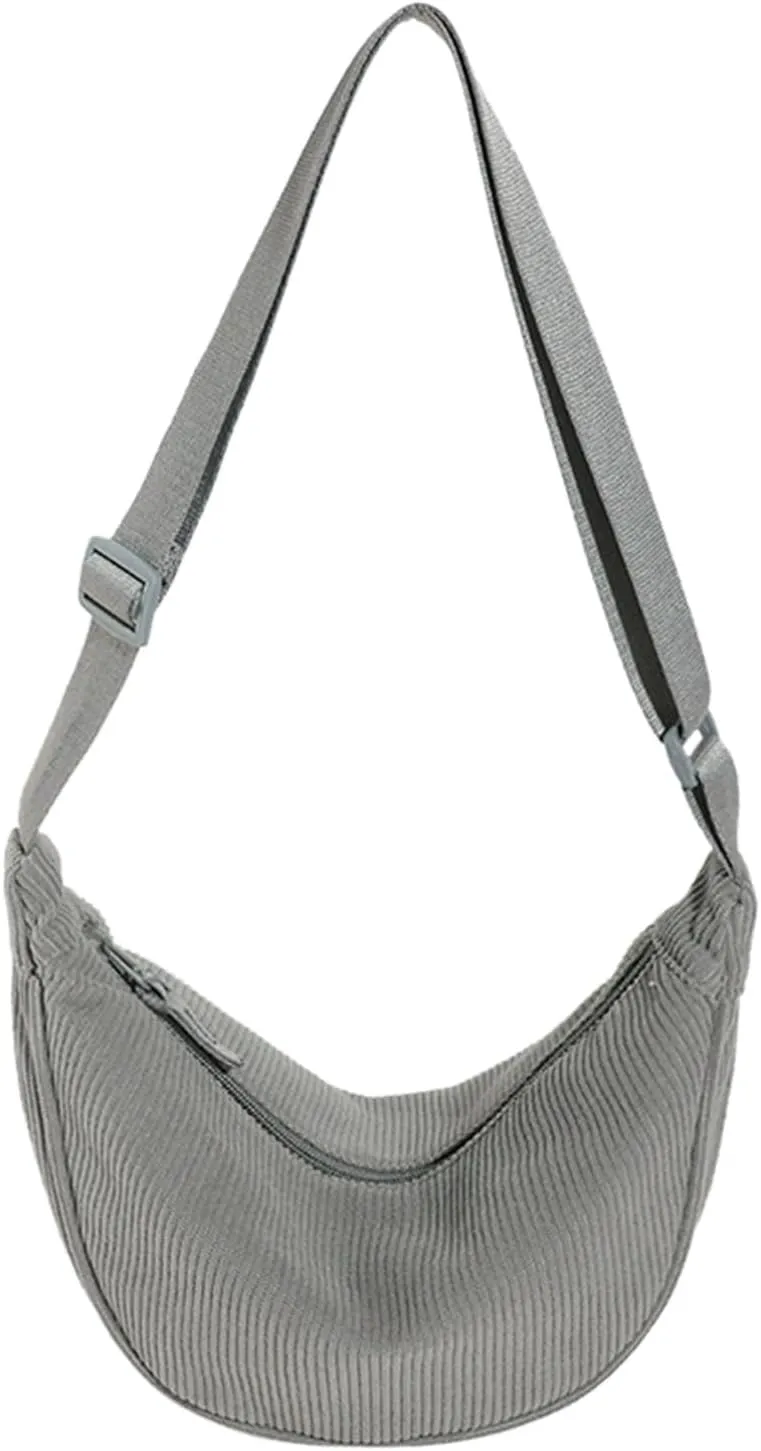 Quilted Crossbody Bags for Women Crossbody Purses and Handbags Lightweight Pocketbook Temperament Clutch Purse(Grey)