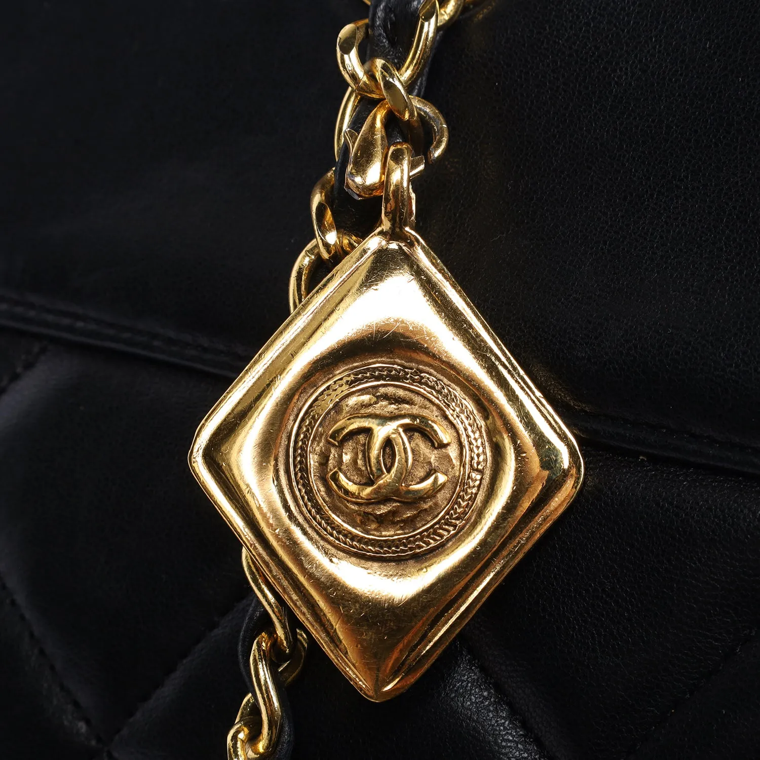 Quilted Lambskin Leather Shoulder Bag