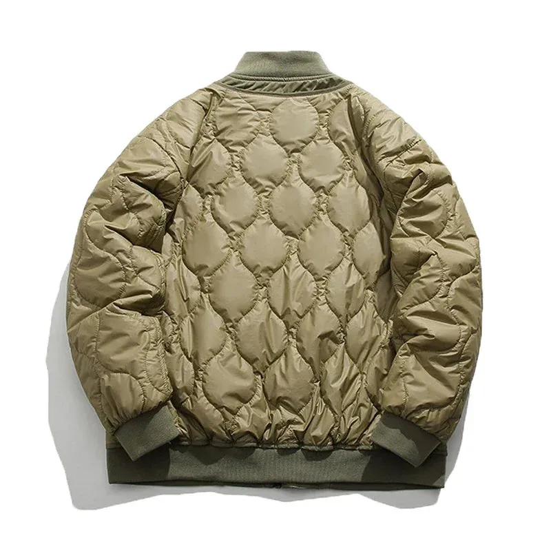 Quilted Thin Elegance Bomber Jacket