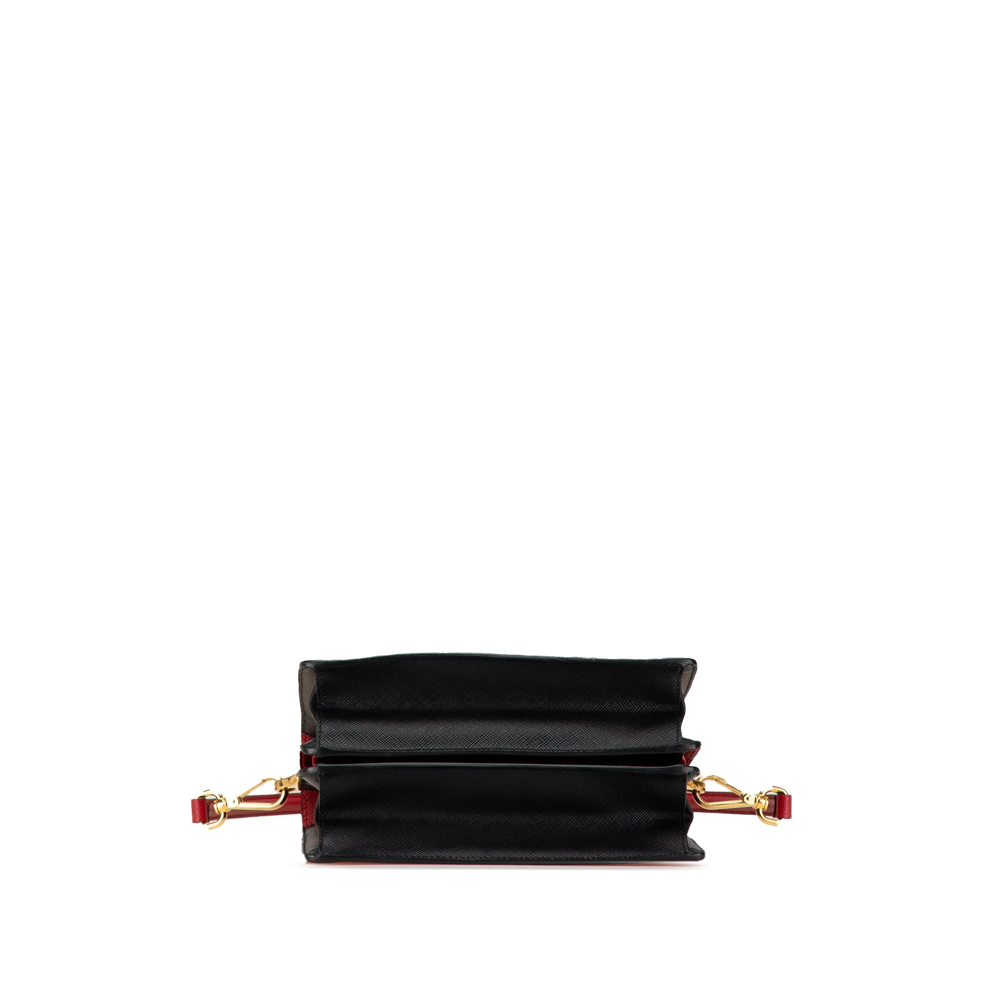 Red Prada Saffiano Begonia Satchel