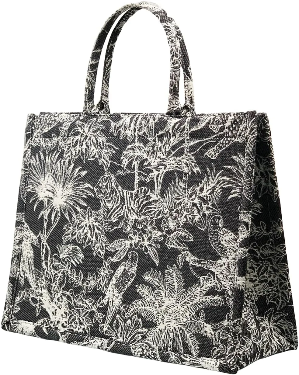 Retro Embroidery Jacquard Handbag Luxury Large Capacity Tote Bags Cotton Linen Bag for Women