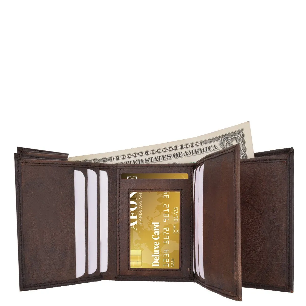 RFID Croco Tri-Fold Men's Wallet