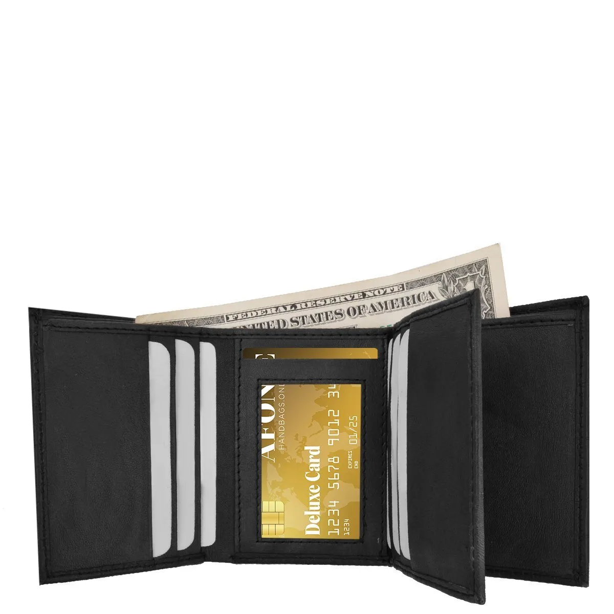 RFID Croco Tri-Fold Men's Wallet