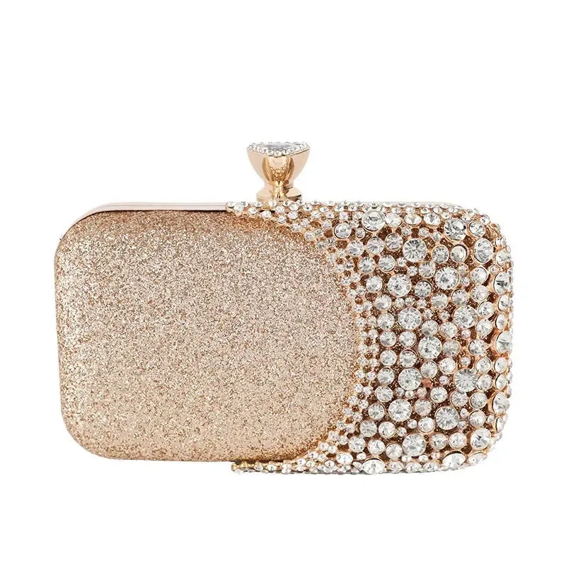 Rhinestone Embellished Formal Evening Clutch Purse Bag for Women