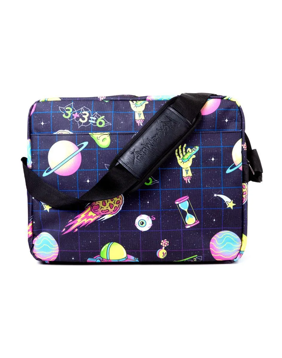 Rick and Morty Space Print Messenger Bag