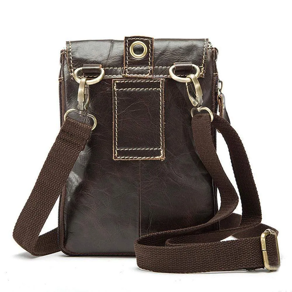 Rossie Viren Men Vintage Leather Small  Messenger Bag