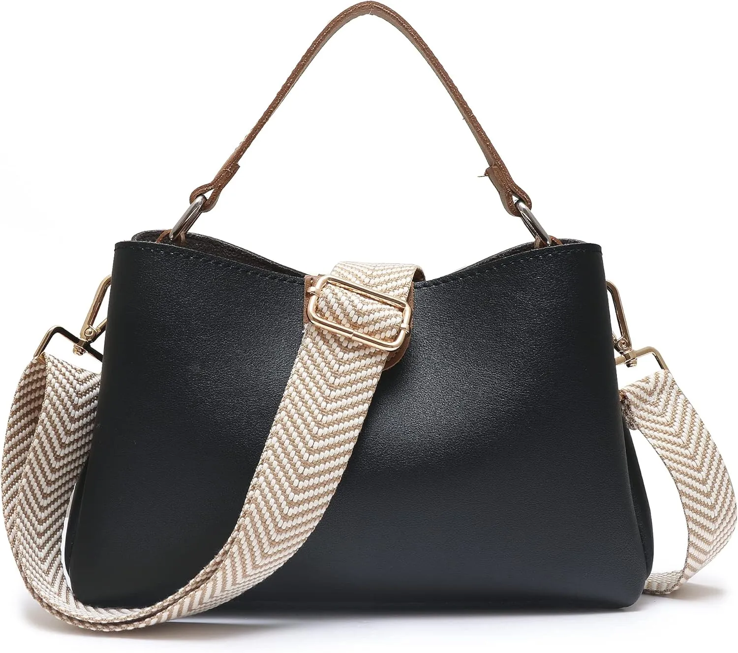 S-Jacorry Purse Strap Replacement Crossbody Wide Shoulder Strap Adjustable Canvas Straps Handbag Strap Replacement Belts