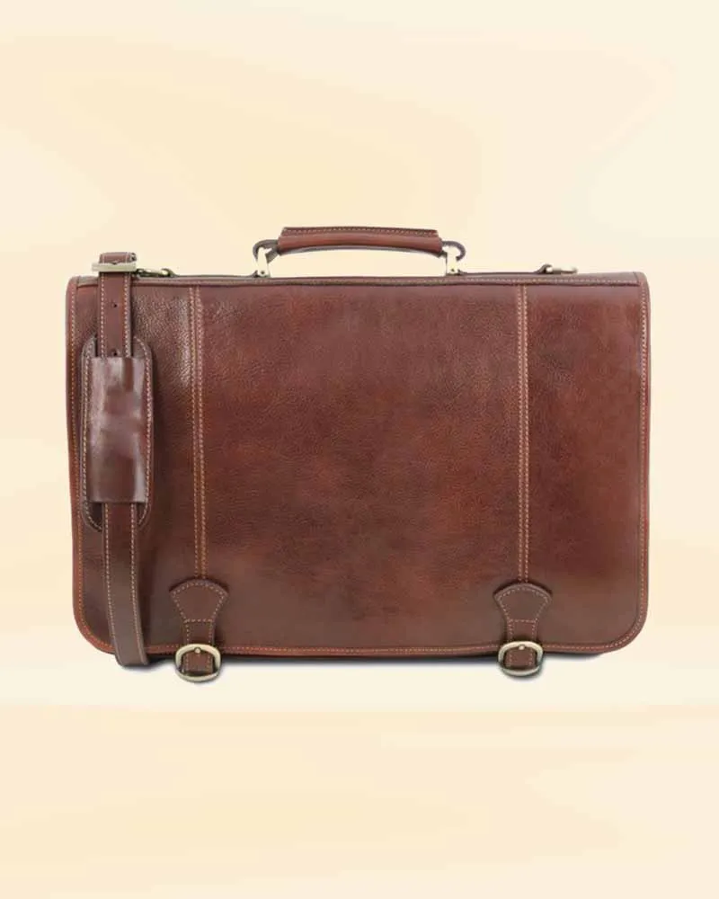 Saddle back Sentinel brief case
