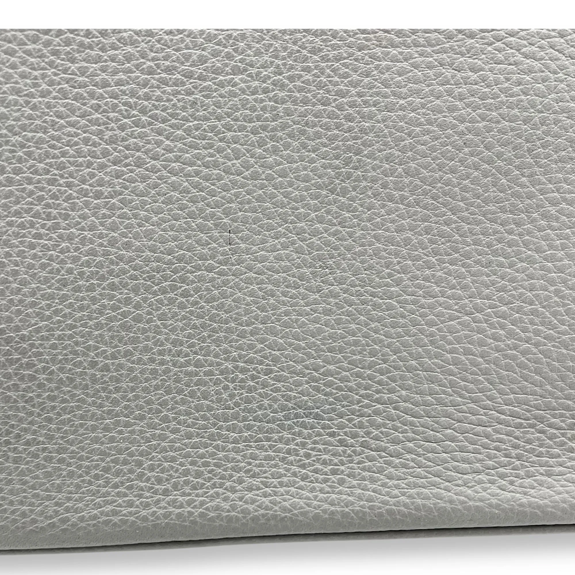 Safari Grey Messenger bag in Calfskin, Silver hardware