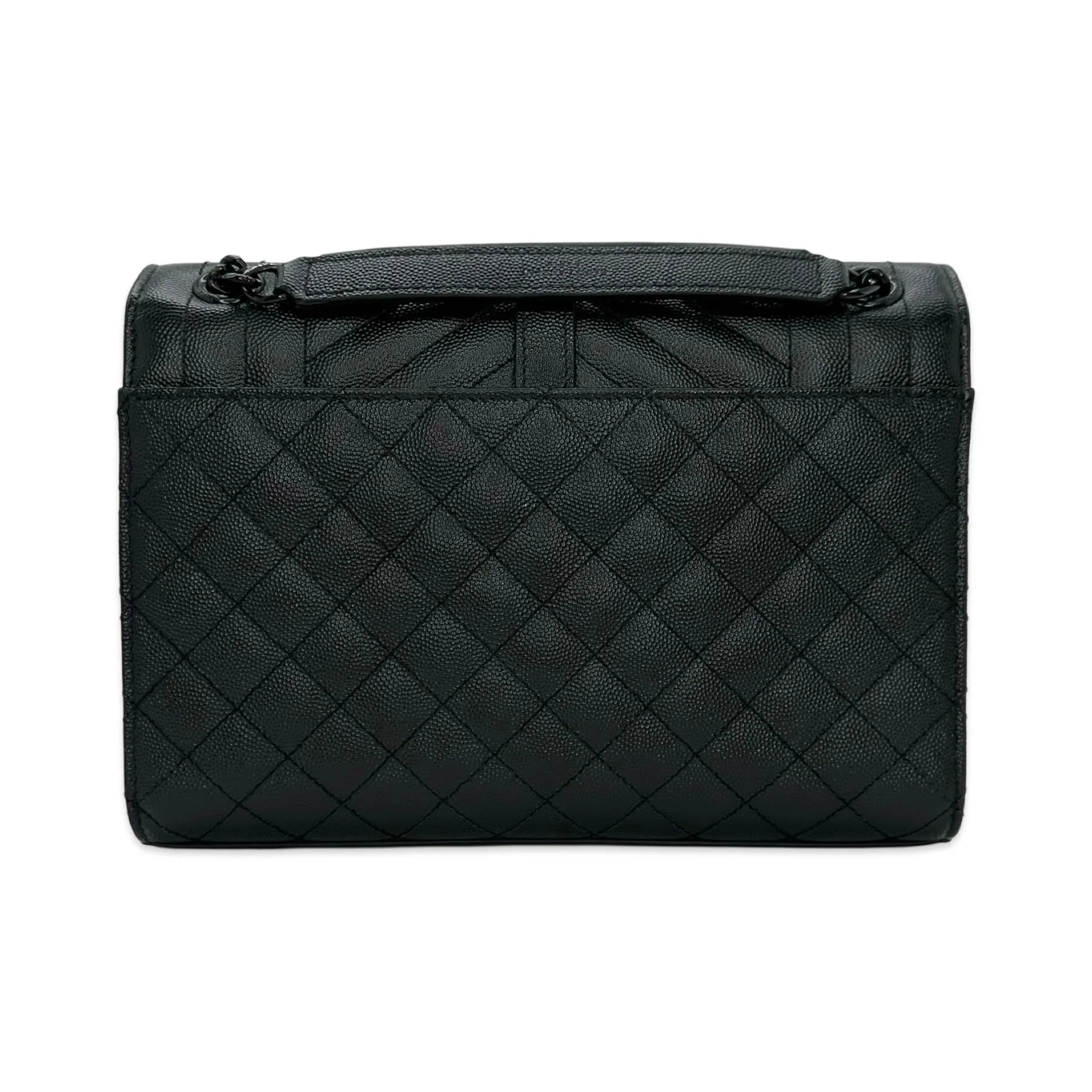 SAINT LAURENT: Grain de Poudre Medium Triquilt Envelope Bag
