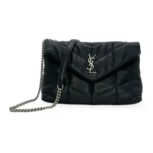 SAINT LAURENT: Quilted Lambskin Toy Puffer Bag