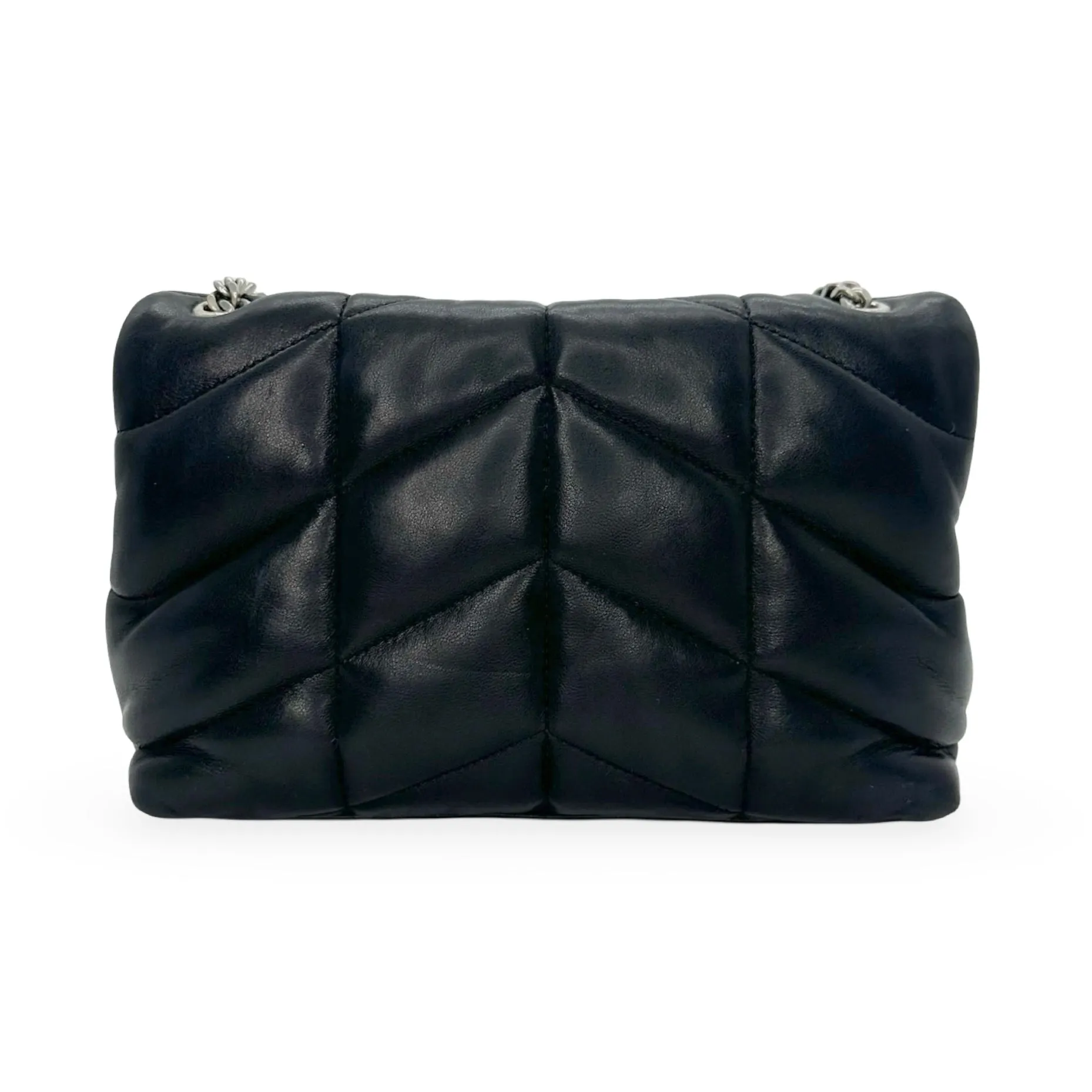 SAINT LAURENT: Quilted Lambskin Toy Puffer Bag