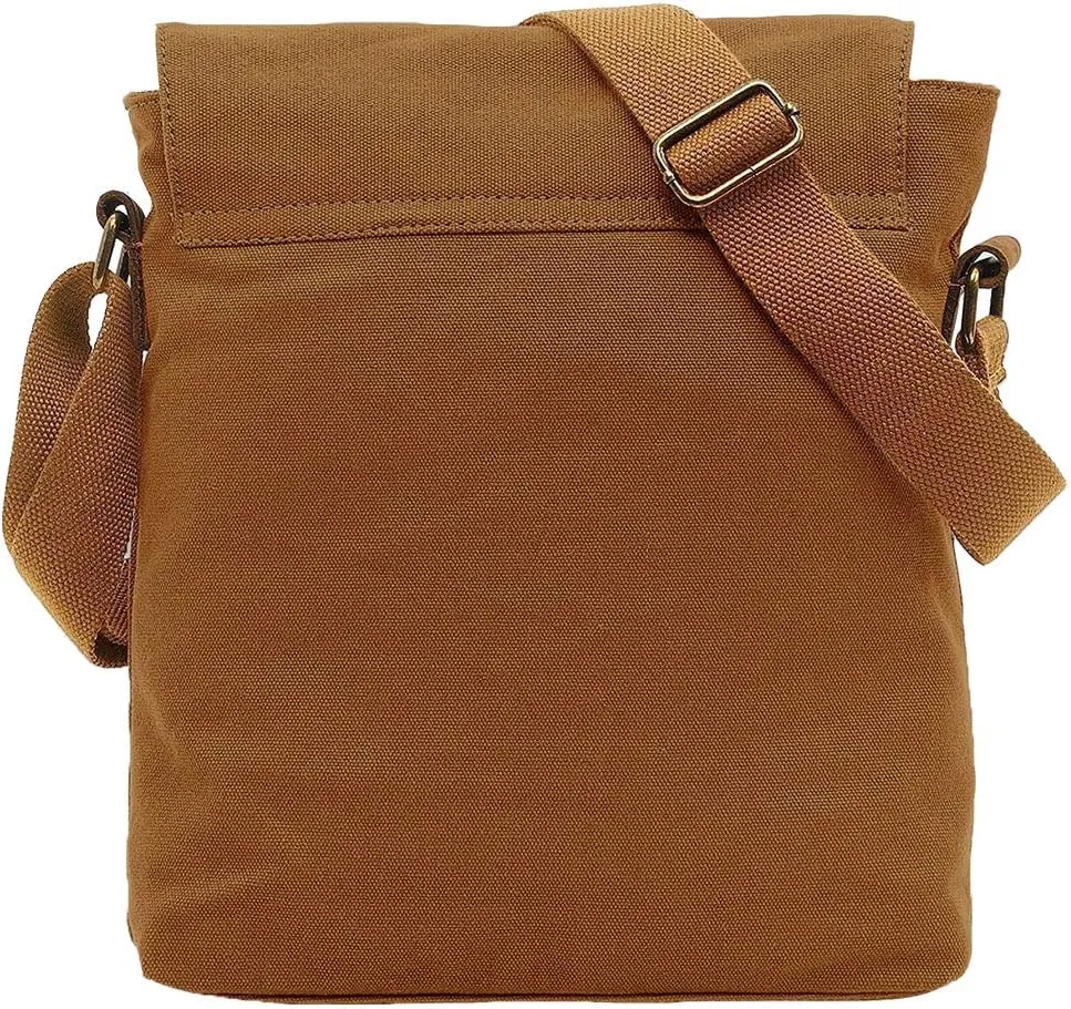 Sechunk Canvas Shoulder Bags Crossbody Bags Messenger Bags Purse Daypack for Men Women