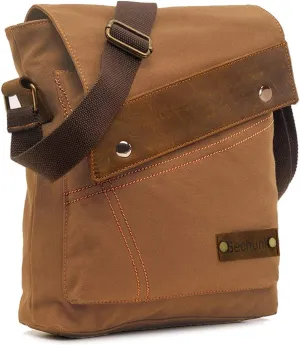 Sechunk Canvas Shoulder Bags Crossbody Bags Messenger Bags Purse Daypack for Men Women