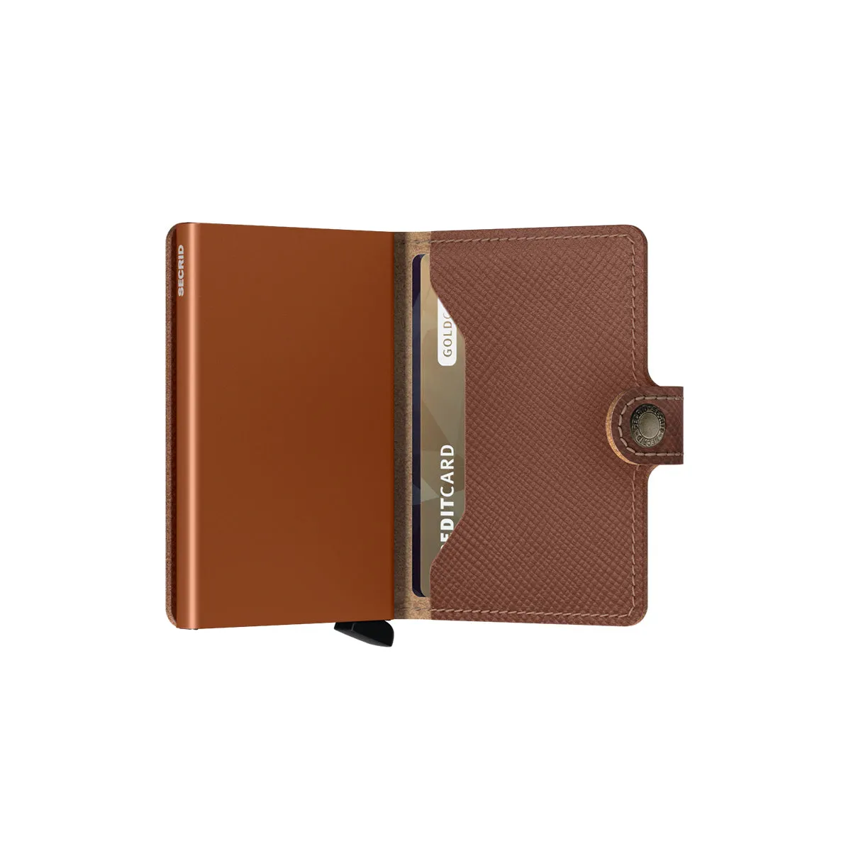 Secrid - Miniwallet Saffiano RFID Caramel - MSA-CARAMEL - CARAMEL