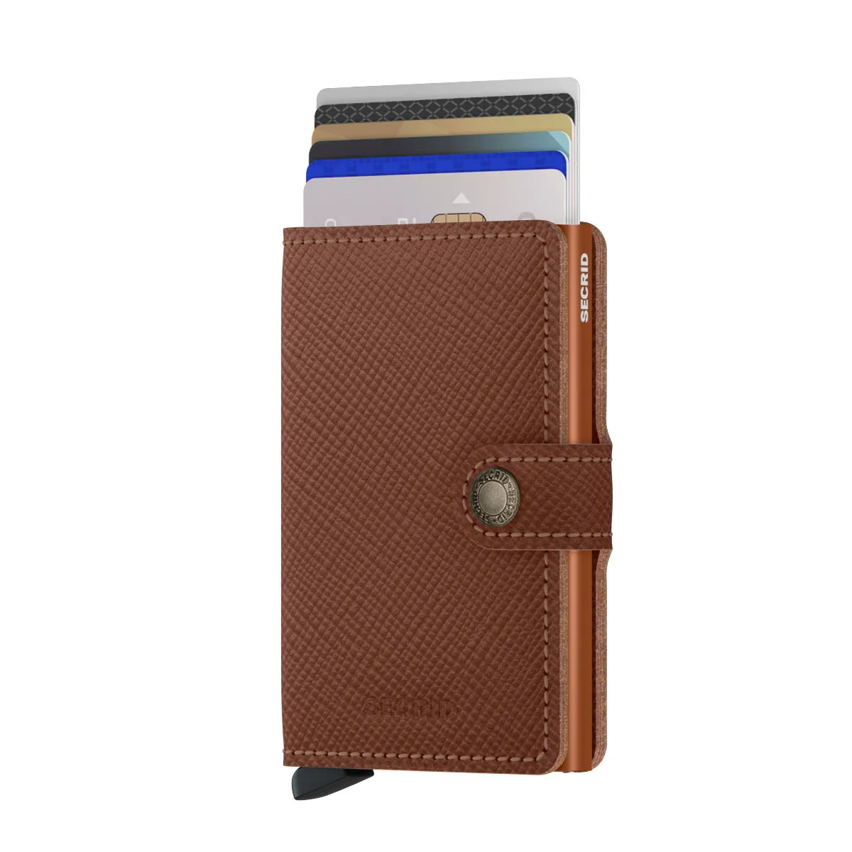 Secrid - Miniwallet Saffiano RFID Caramel - MSA-CARAMEL - CARAMEL
