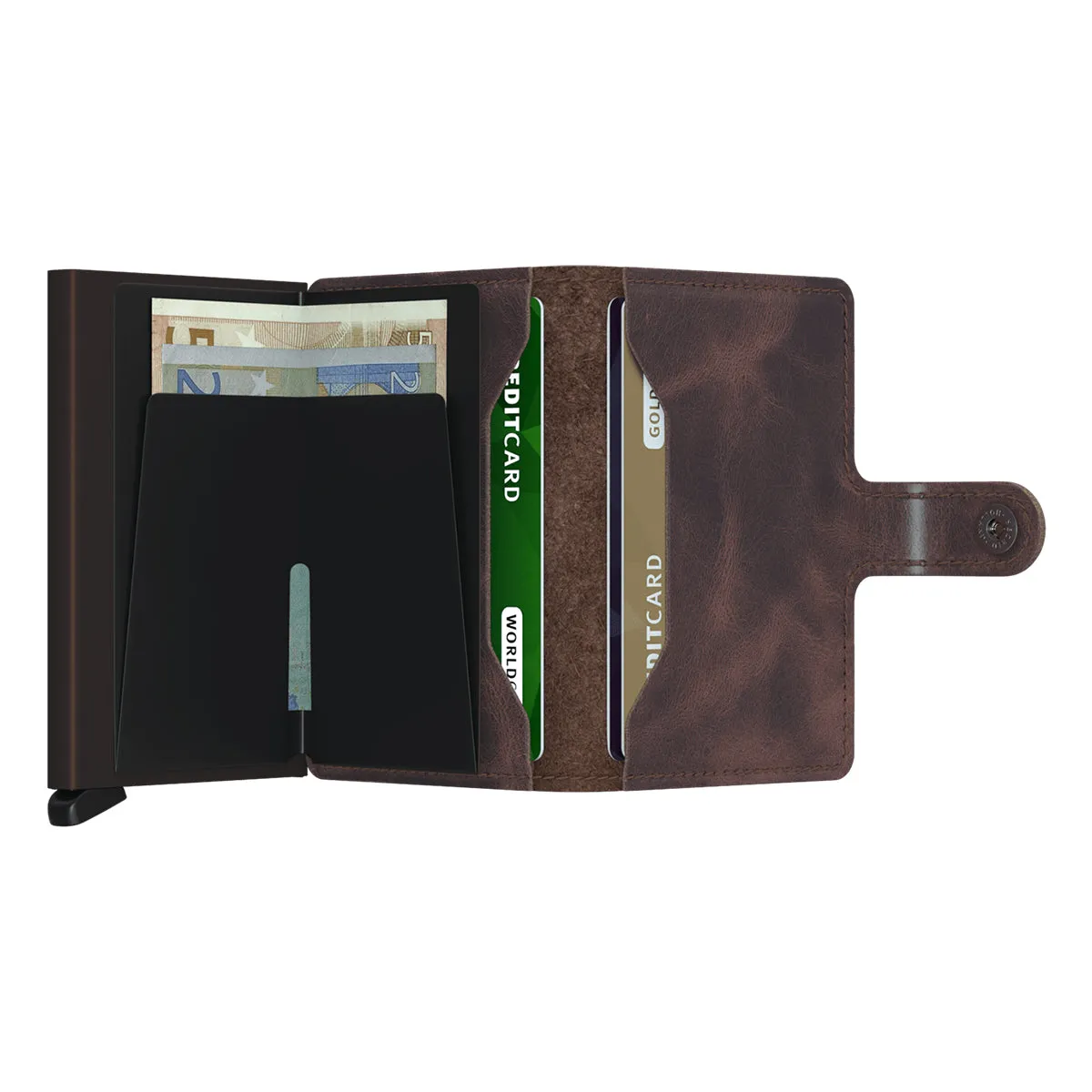 Secrid - Miniwallet Vintage RFID Chocolate - MV-CHOCOLATE - CHOCOLATE