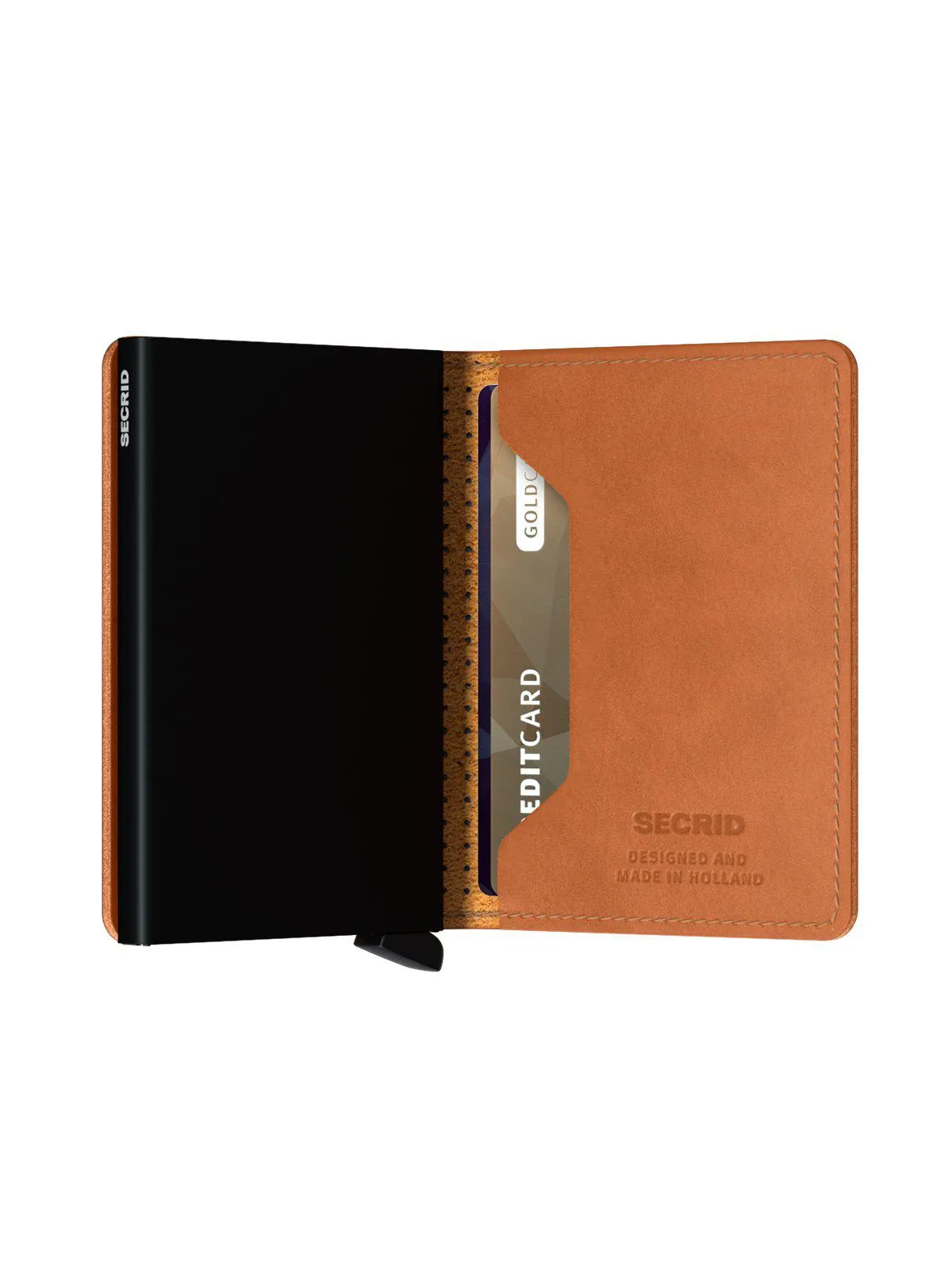 Secrid Slimwallet Perforated Cognac