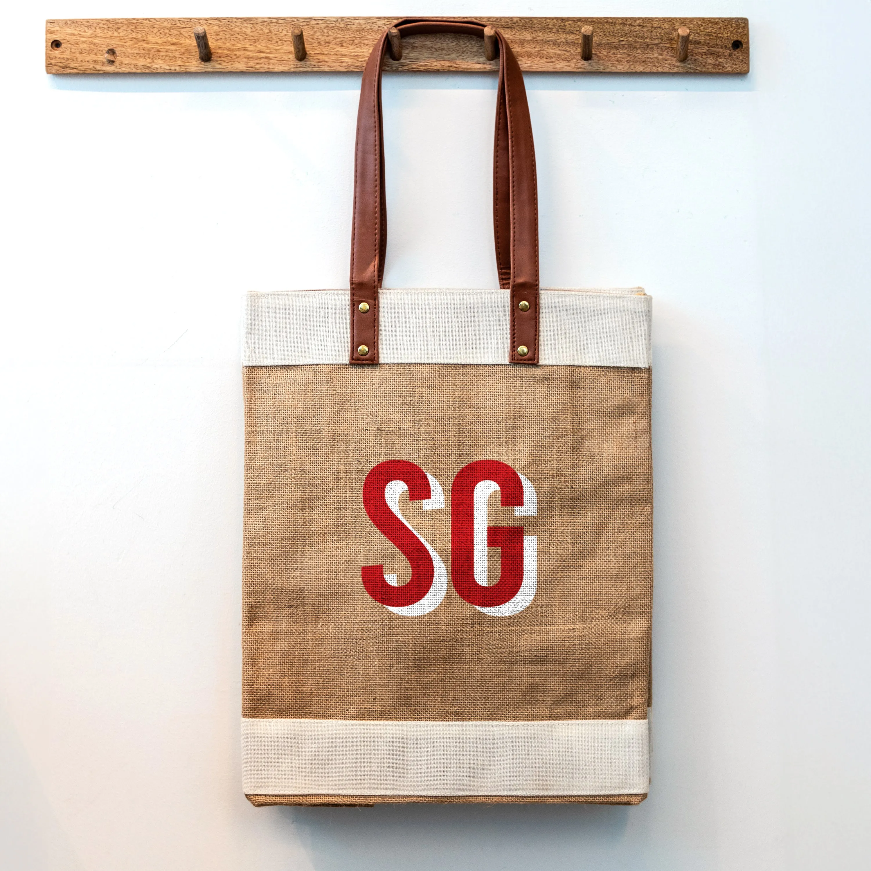 SG - Natural Tall Tote Bag