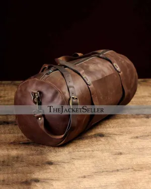 SHANGRILA DARK BROWN VINTAGE DUFFLE