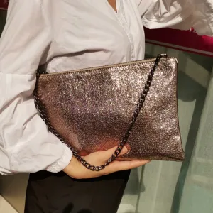 Shiny Women Day Clutches Luxury Designer chain Shoulder Bags for Lady 2021 new female Crossbody Bags Clutch wallet handbag