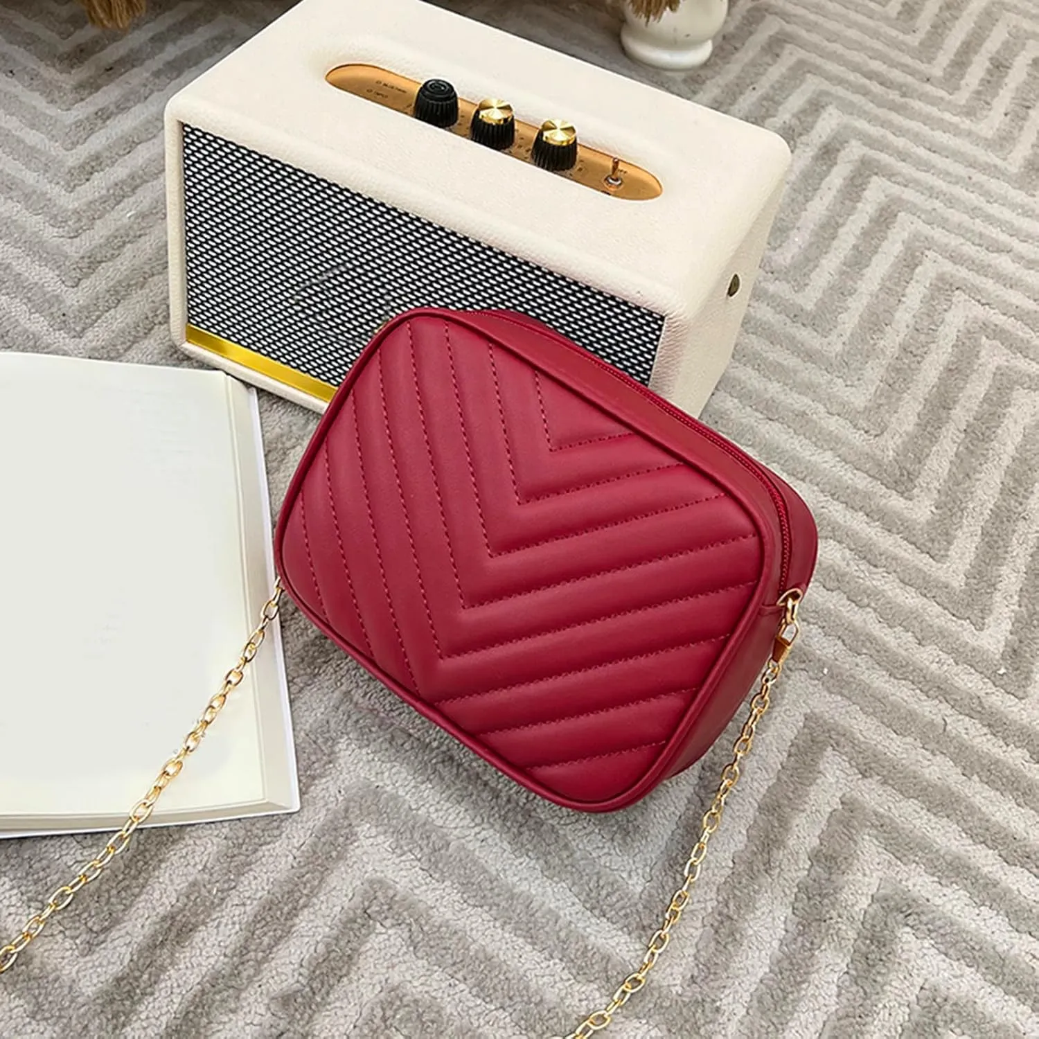 Shoulder Bag for Women Women Messenger Bag Fashion Simple Trend Chain Shoulder Purse Practical