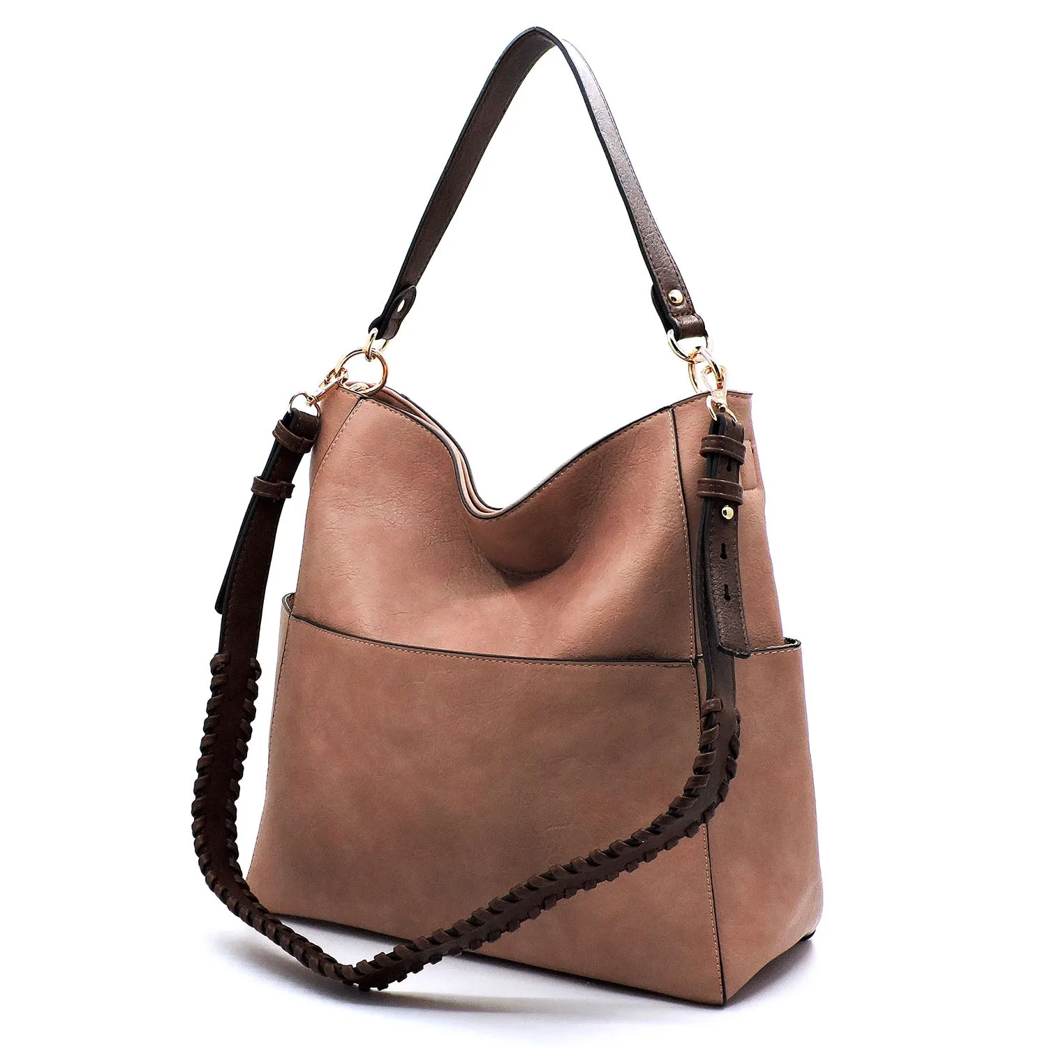 Shoulder Bag with Whipstitched Strap