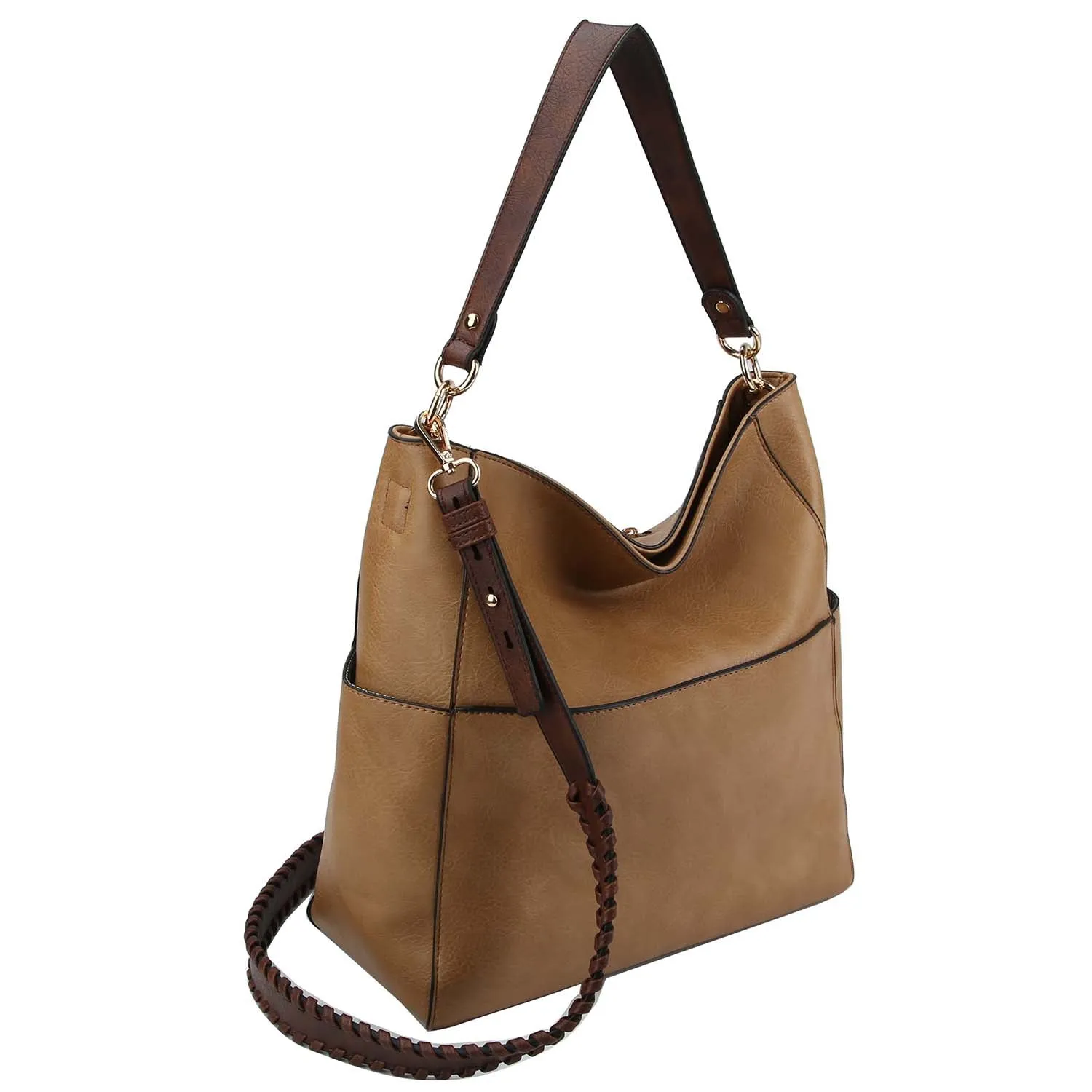 Shoulder Bag with Whipstitched Strap