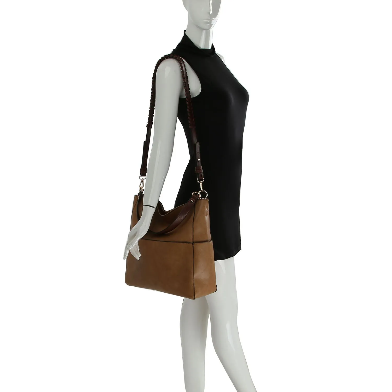 Shoulder Bag with Whipstitched Strap