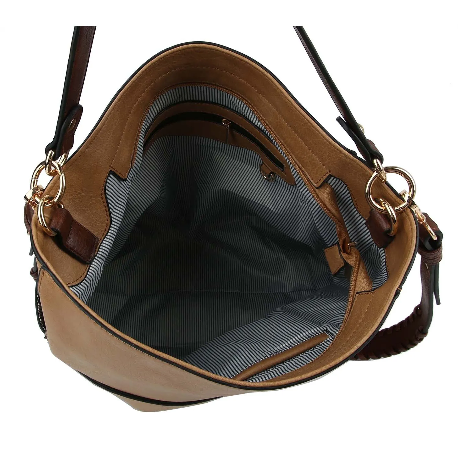 Shoulder Bag with Whipstitched Strap