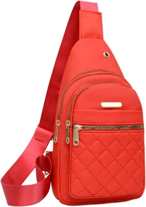 Sling Bag Crossbody Backpack for Men Women Shoulder Chest Bags Daypack Purse Casual Fanny Pack for Hiking Running
