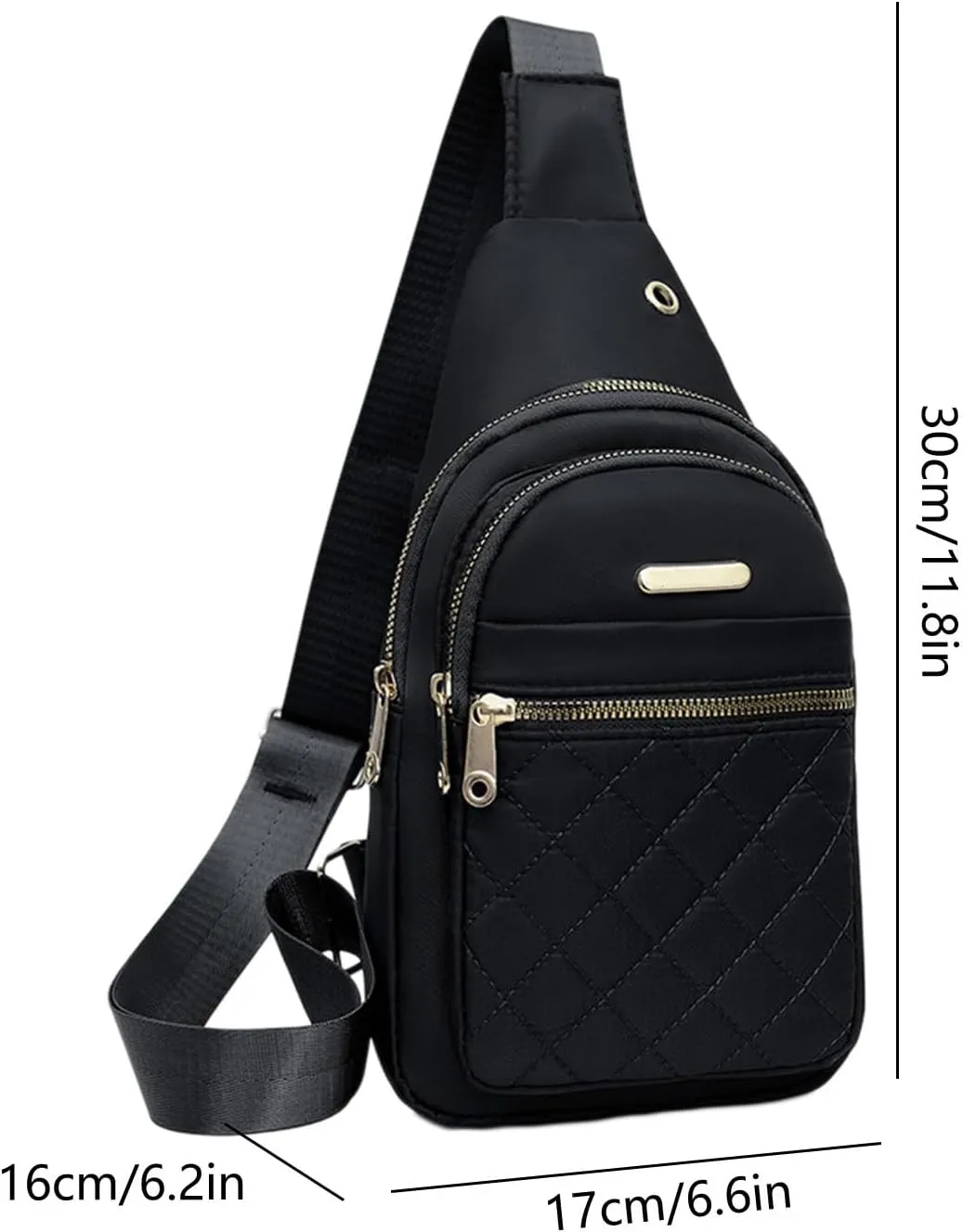 Sling Bag Crossbody Backpack for Men Women Shoulder Chest Bags Daypack Purse Casual Fanny Pack for Hiking Running
